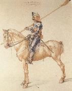 Albrecht Durer Equestrian Kninght in Armor oil painting artist